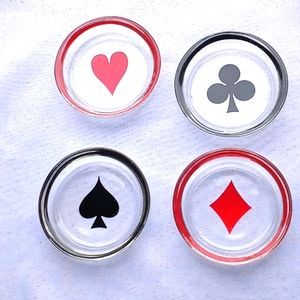 Card Player Glass Coasters